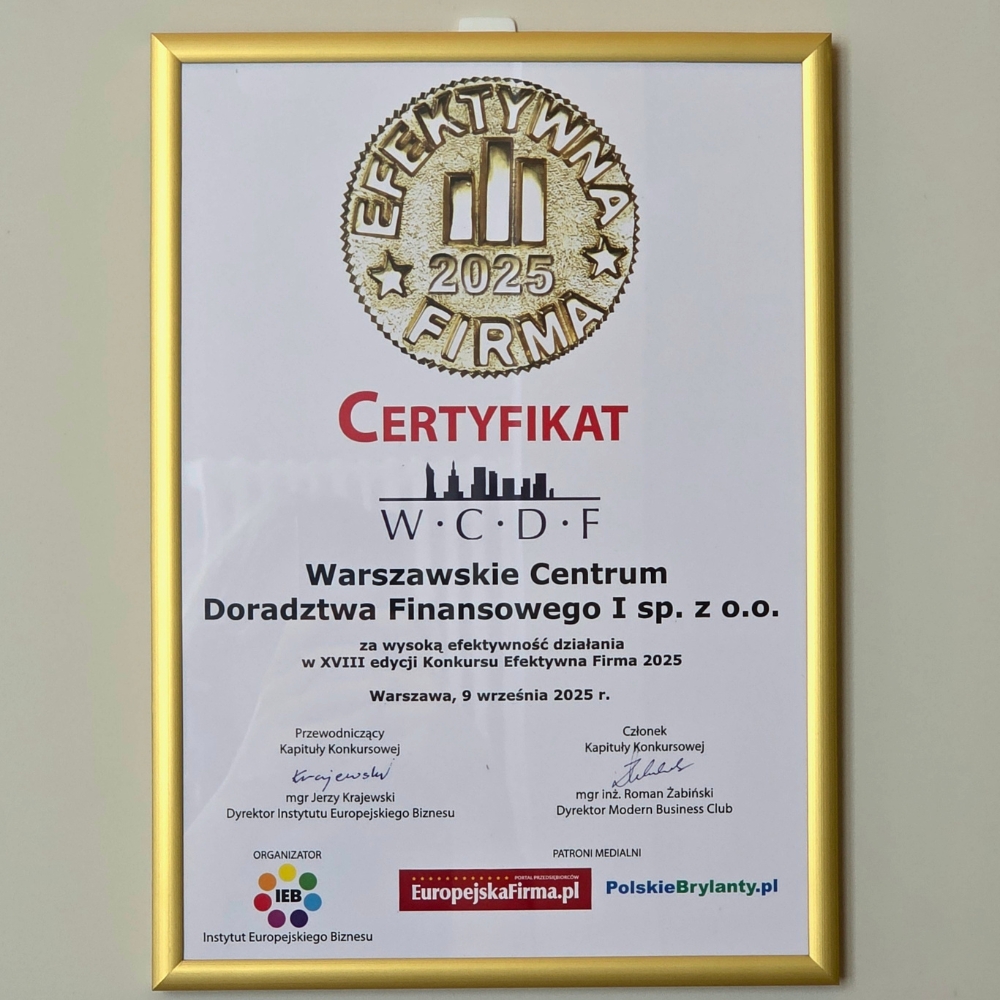 WCDF Efektywna Firma 2025