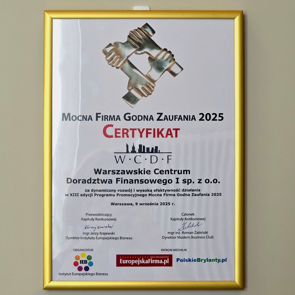 WCDF Mocna Firma Godna Zaufania 2025